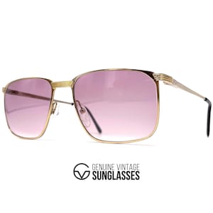 NOS vintage CHRISTIAN DIOR 2278 sunglasses - Austria 80's - Gold / Pink - Original - Large