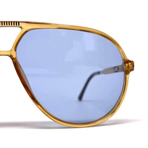 Vintage CARRERA 5335 VARIO-zonnebril – ambar kristal, blauwe heldere glazen afbeelding 3