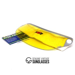Vintage CEBE Sun Visor Sonnenbrille - Frankreich 80er Jahre - Large - Gelb - Ultra rares Sammlerstück!