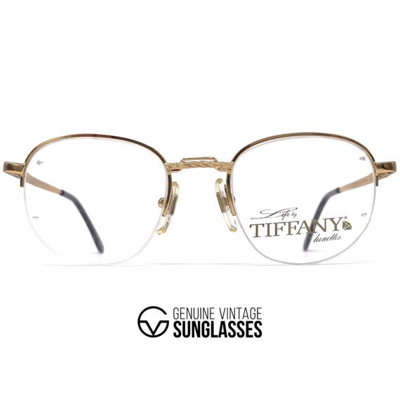 Authentic Tiffany Notes Gold Frames Life by Tiffany Lunettes T312 C2 23KT Gold Plated Vintage  main image 3