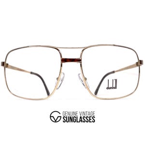Lunettes de vue vintage DUNHILL 6048 NOS - Autriche des années 80 - ORIGINAL - Plaqué or / Laque de Chine
