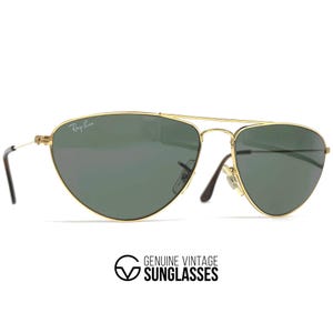 Occhiali da sole vintage Ray-Ban / Bausch & Lomb "Fashion Metal Style 2" - USA anni '80 - Grandi - Originali - Nuovi