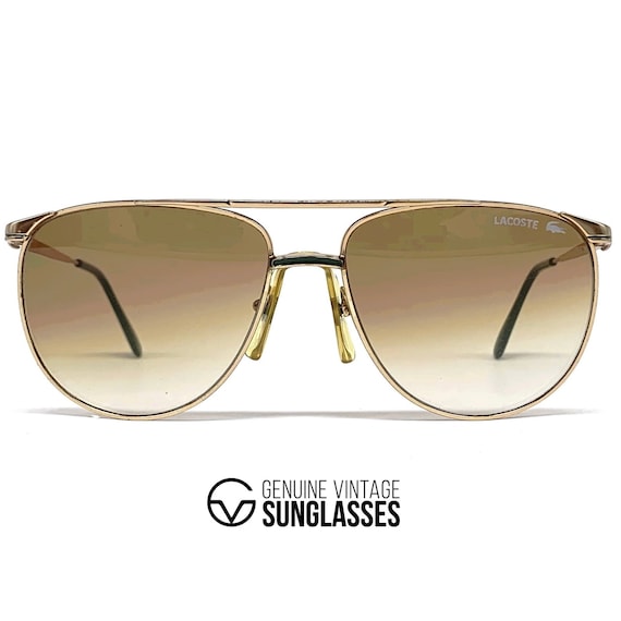 lacoste sunglasses gold frame