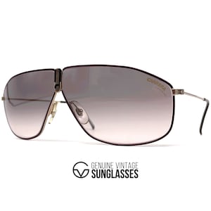 New vintage CARRERA 5438 "C-VISION 400" sunglasses - 80's Austria - Gold / Black / Pink - Large -