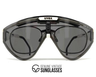 Vintage UVEX "TAKE OFF" sunglasses - W.Germany 80's - Collectors Item - White