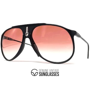 Vintage CARRERA 5424E Sonnenbrille - Österreich 80er Jahre - Large - Ultra Rare - Schwarz / Rot
