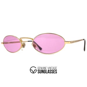 NOS vintage TIFFANY TJ23 Sonnenbrille - Italien 80er Jahre - Medium - ORIGINAL 23K Vergoldet