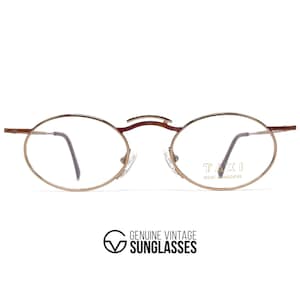 Lunettes de 272 NOS vintage TAXI by CASANOVA - Italie des années 80 - Moyen - Original - Or