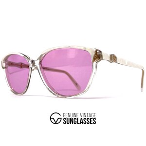 Vintage Courreges 860 Sunglasses: 1980s French Gold & White Frame