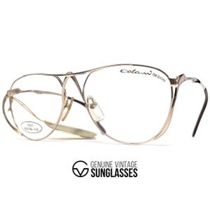 NOS vintage COLANI 1002 eyeglasses - 80's Germany - Large - COLLECTORS - Gold - Optic - Specs