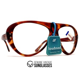 Vintage LOUBSOL Valmorel photochromic sunglasses - France 80's - RARE - Mineral Lenses - XXL oversized image 4