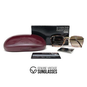 Vintage PORSCHE DESIGN by CARRERA 5641 sunglasses - Austria 80's - Medium - Gold / Tortoise - New