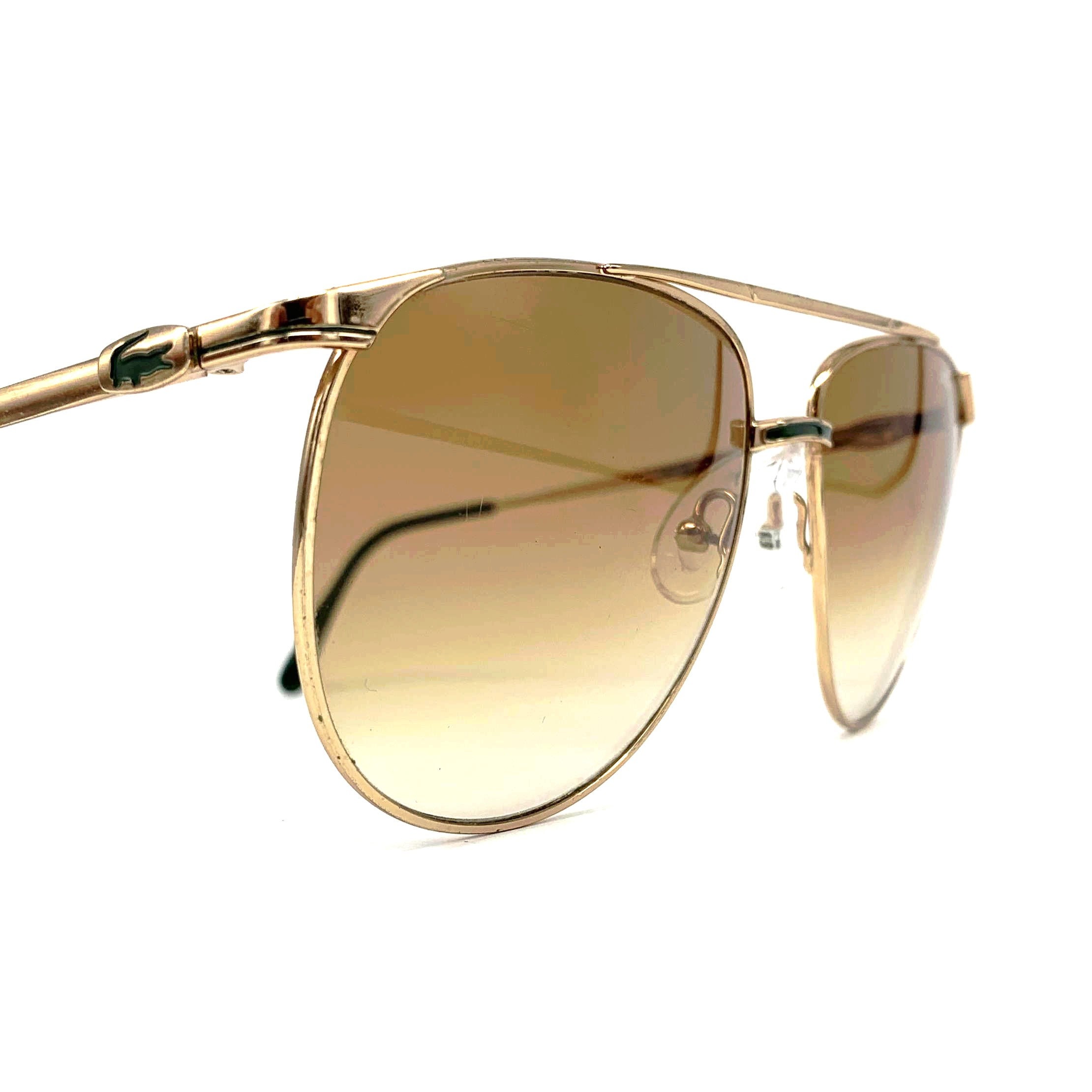 lacoste gold sunglasses