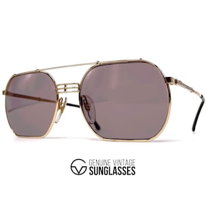NOS vintage CHRISTIAN DIOR 2363 &quot; Monsieur &quot; sunglasses - W.Germany 1980&#39;s - Gold - Original - Large