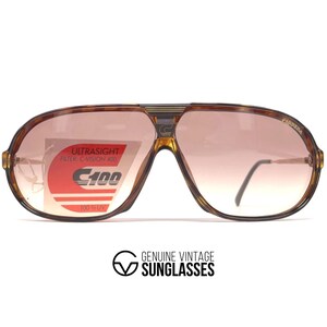 NOS ヴィンテージ CARRERA 5416 サングラス - オーストリア 80 年代 - ラージ - オリジナル - べっ甲 / ゴールド