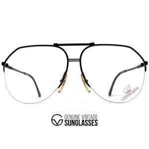 NOS vintage CARRERA 5313 eyeglasses - 80's Austria - Gold - Original - Rimless