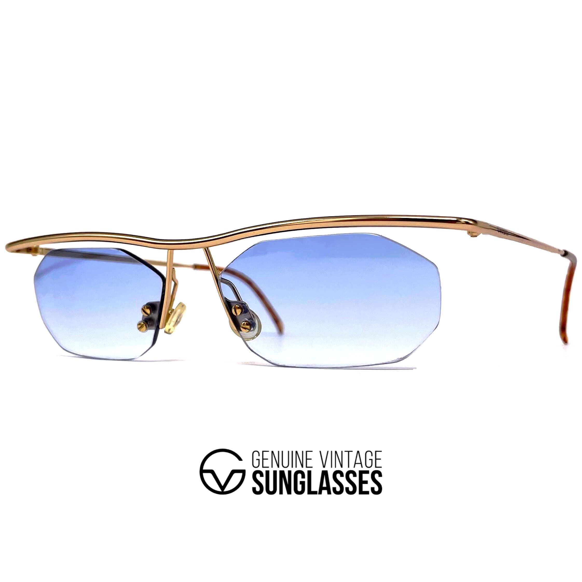 Gucci Vintage Blue Sunglasses - Etsy Canada