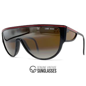 NOS vintage CEBE 2000 &quot; SPORT &quot; sunglasses - France 90&#39;s - Large - Alpinismo - Original