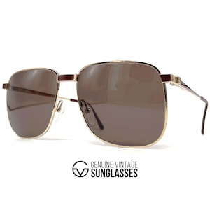 NOS vintage DUNHILL 6099 sunglasses - Austria 80's - ORIGINAL - Gold Plated - Large