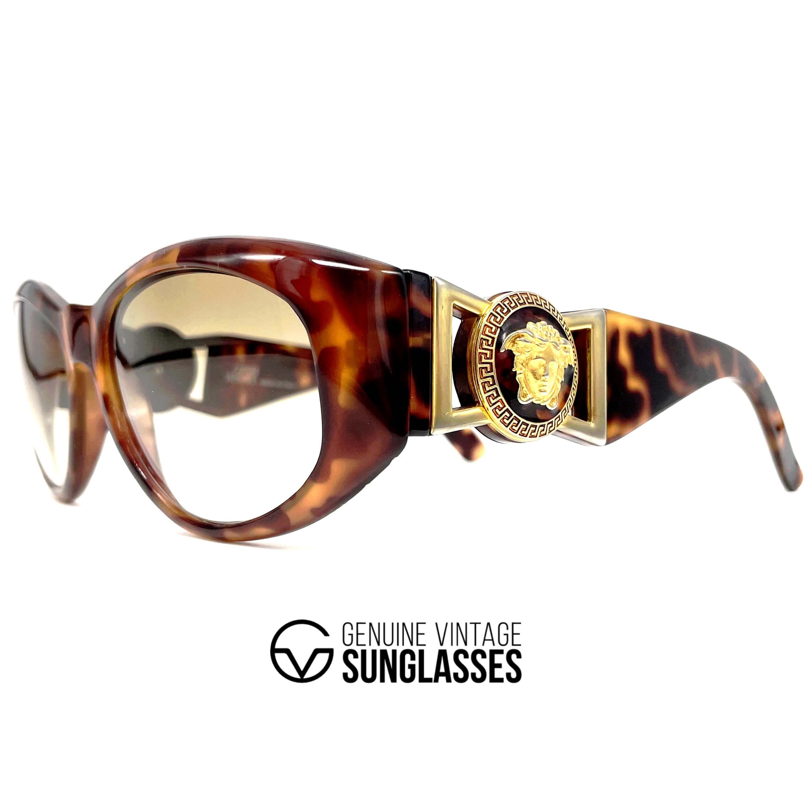 Vintage GIANNI VERSACE 424 M sunglasses 90 s Italy Large ORIGINAL
