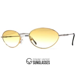 NOS vintage TIFFANY TJ51 sunglasses - Italy 80's - Medium - ORIGINAL - 23K Gold Plated / Platinum