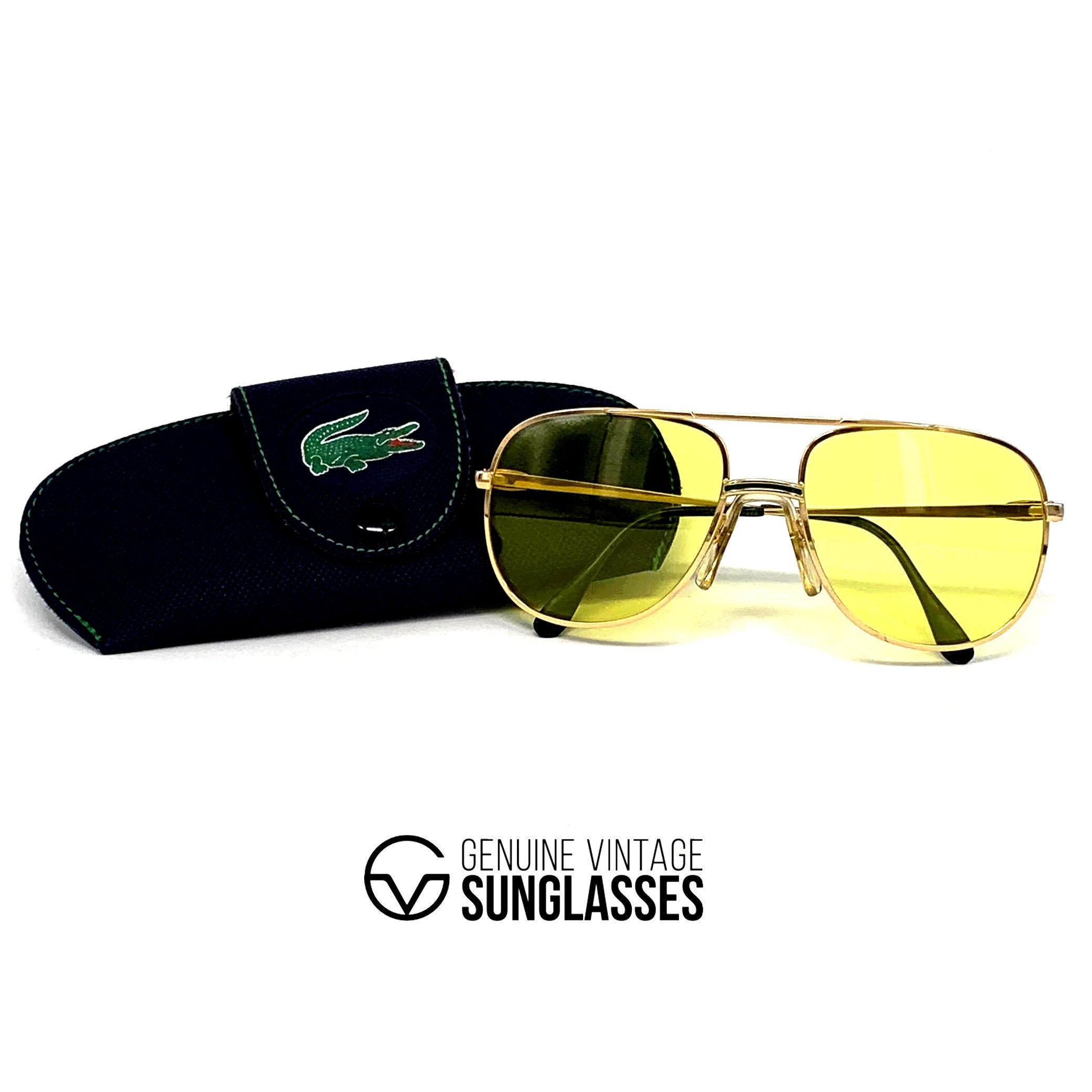 lacoste gold sunglasses