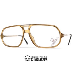 NOS vintage CARRERA 5311 eyeglasses - 80's Austria - Medium - Original - Brown Crystal / Gold