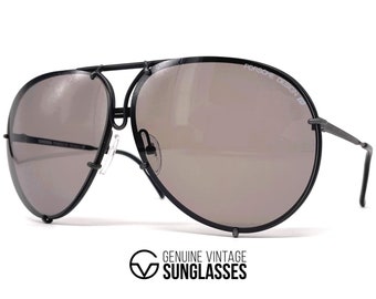Carrera Porsche Vintage 1980s Aviator Foldable Sunglasses w/Zip Case #5626 Rare Vtg 80s Carrera Porsche Design 5626 10 Folding Sunglasses in  main image 3