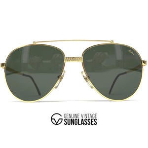 Vintage HILTON Club 8 Sunglasses: 24K Gold Plated, Made in Italy