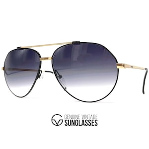NOS vintage CARRERA 5346 "GOLD" sunglasses - Hard to find model - 80's Austria - Large - Gold / Black / Grey