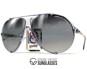 NOS vintage UVEX "Sportstyle 77L" sunglasses - W.Germany '80s - COLLECTORS - Large