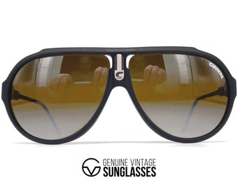 Lunettes De Soleil Vintage Carrera 5565 Extreme C-100 Miami Vice - Années 80, Autriche - NOS Avec étiquettes