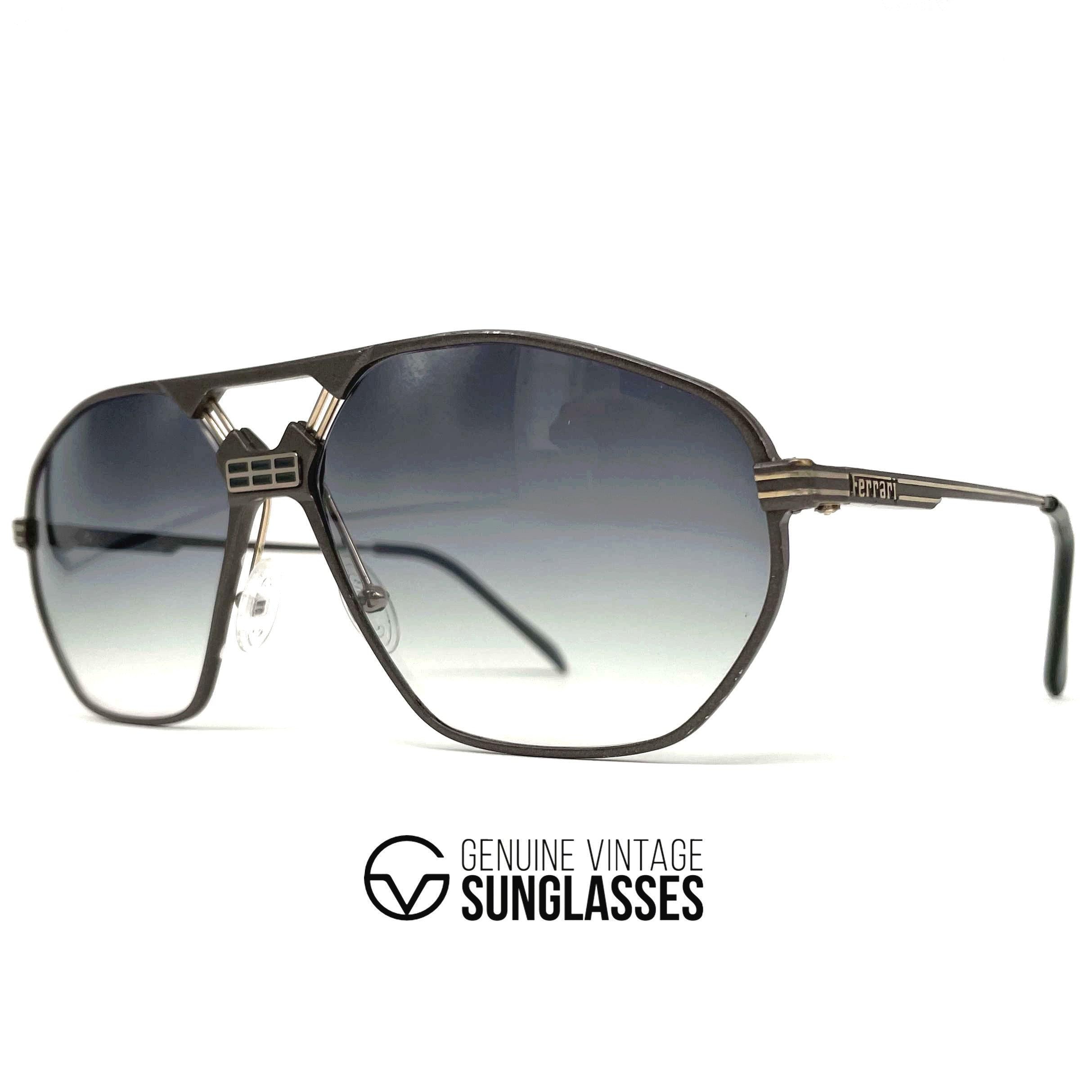 Vtg. Ferrari Sunglasses Vintage Ferrari Aviator Glasses – 80s Red Metal Frame - Etsy main image 2