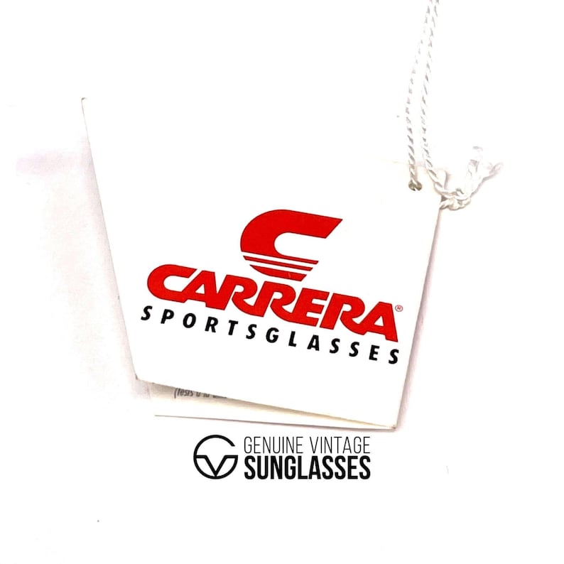 Vintage CARRERA 5335 VARIO-zonnebril – ambar kristal, blauwe heldere glazen afbeelding 11