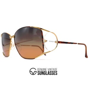 Vintage YVES SAINT LAURENT 4013 sunglasses - Italy 80&#39;s - Large - Rare - New - Nos