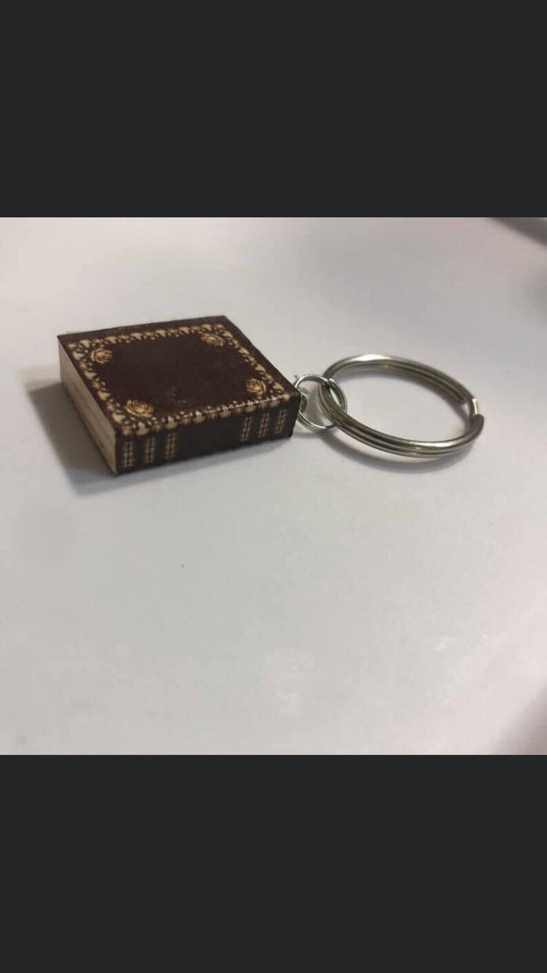 Custom Mini Book Keychains Etsy UK