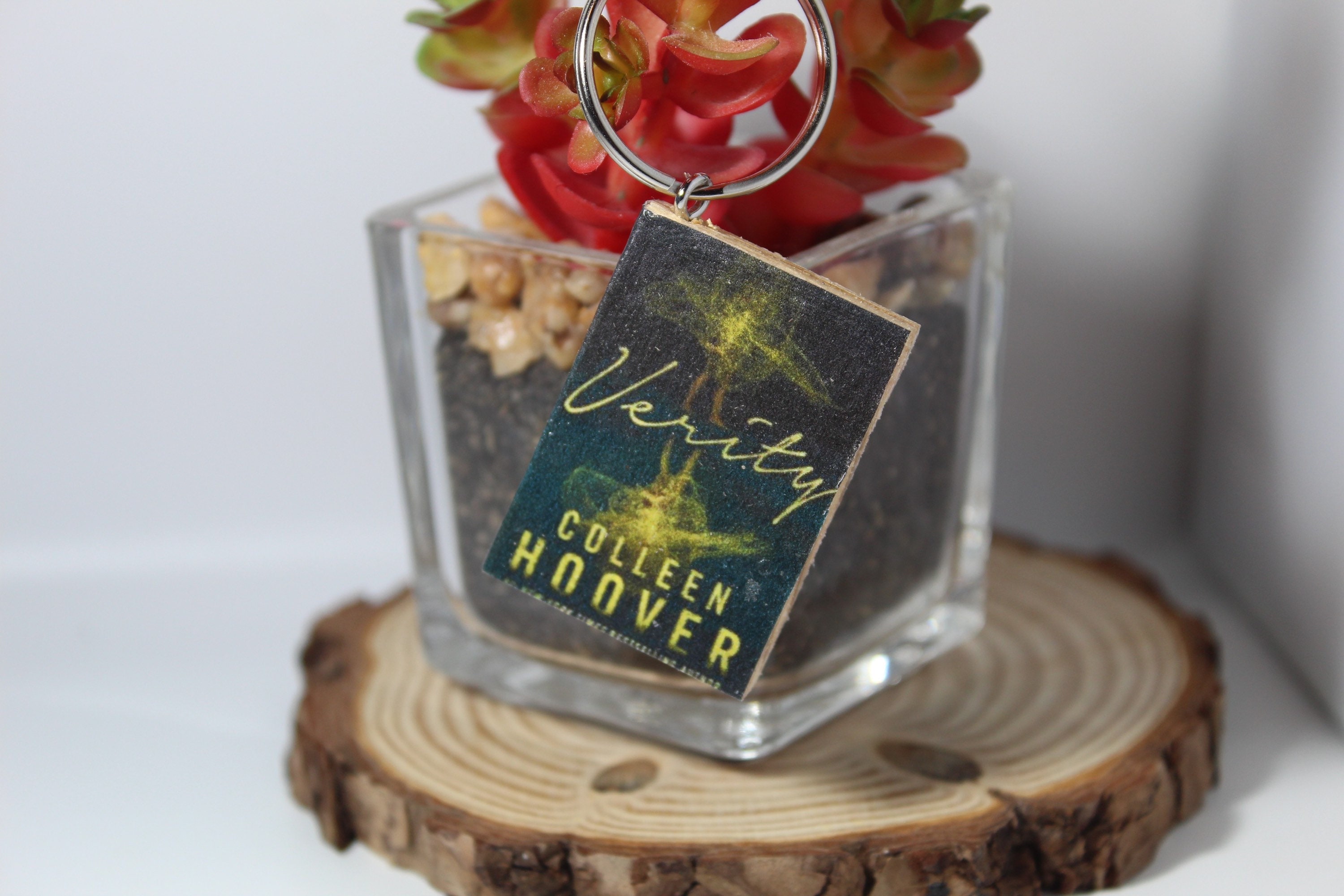 Colleen Hoover book keychain