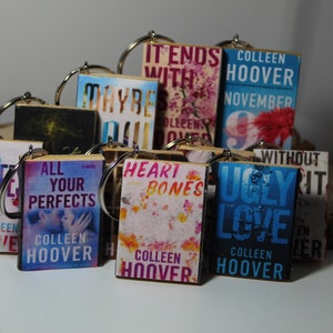 Colleen Hoover book keychain