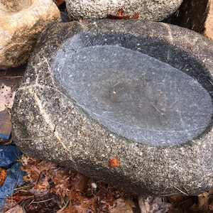 Boulder Bird Bath