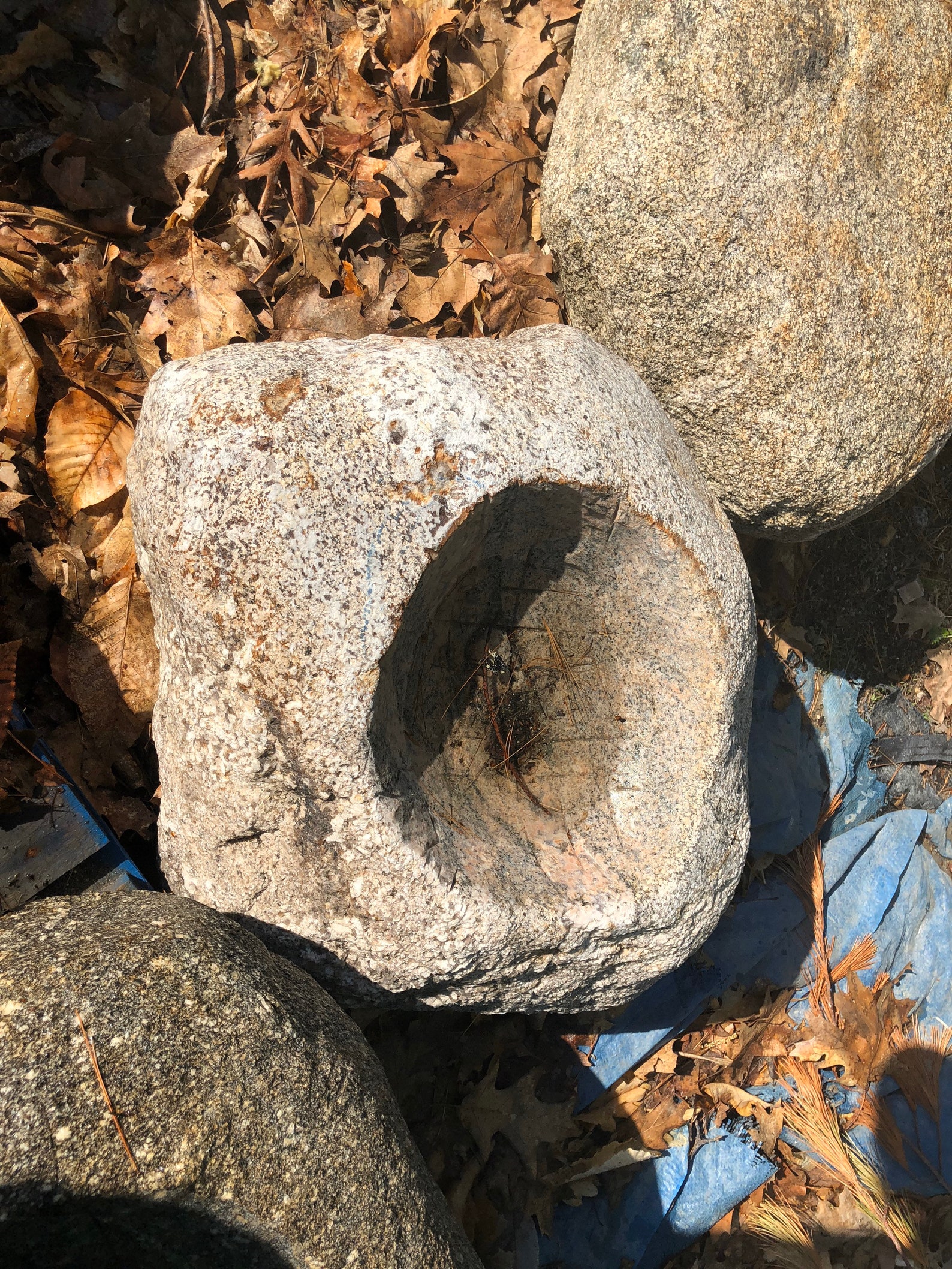 Boulder Bird Bath Etsy