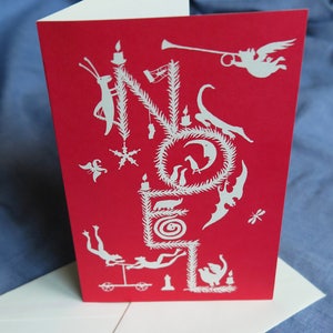 Carte de voeux de Noël Edward Gorey - Noel - Cape Cod caritative MILLESIME 1990