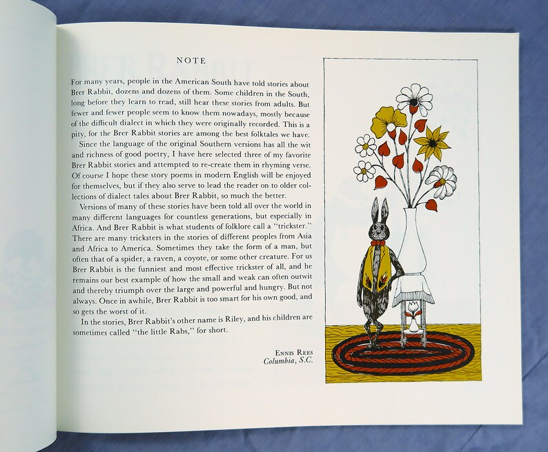 Edward Gorey illustrated book Brer Rabbit And His Tricks