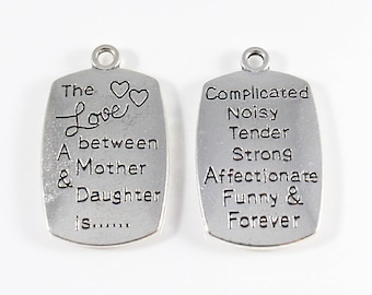 mom and daughter charms