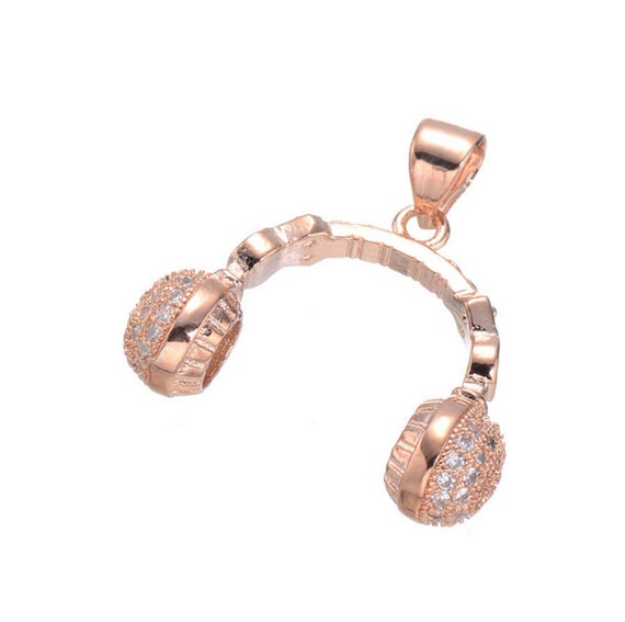 Headphones Headphone Charm Pendant Headset Charm Earmuffs Etsy