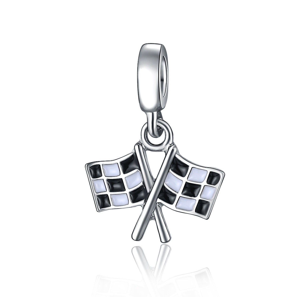 Racing Flags Charm Race Car Flags Checkered Flags Finish Etsy