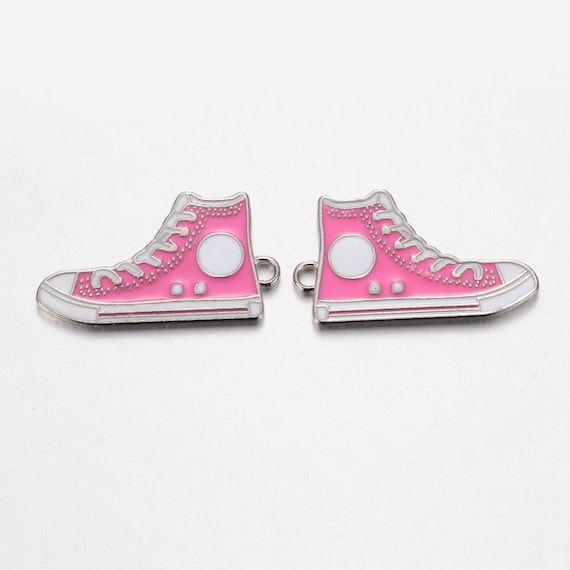 5 Hi Top Sneaker Charms, 5 Converse Sneaker Charms, Pink Converse Charms, Chuck Taylor Charms, Pink Chunk Taylors (4 192) 5 Hi Top Sneaker Charms, 5 Converse Sneaker Charms, Pink Converse Charms, Chuck Taylor Charms, Pink Chunk Taylors (4 192)