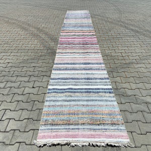 Oushak Chaput Runner 19.1x3.1  ft, Runner Rug,oushak rug turkısh rug turkish rug oushak runner turkish runner vintage rugs rugs oushak,RUGS