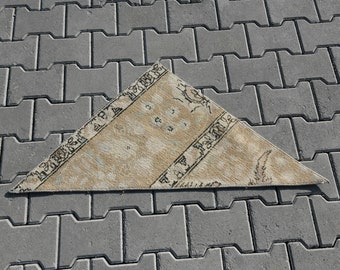 Alfombra de 2 x 3 pies, alfombra vintage, alfombra de baño turca, alfombra de baño turca, felpudo turco, alfombra pequeña vintage, alfombra turca en tonos apagados, alfombra de baño, 1,6 x 3,3 pies, D-151