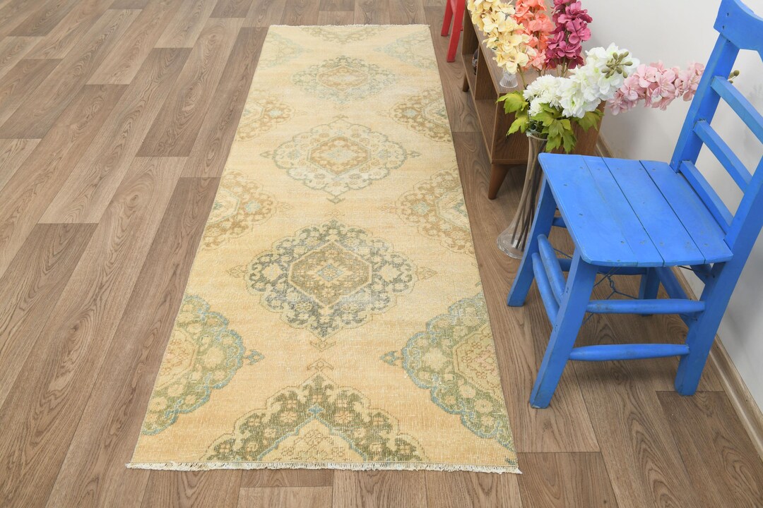3x9 Runner Rug,3x9 Turkish Rug,3x9 Entry Rug,3x9 Anatolian Rug,neutral ...