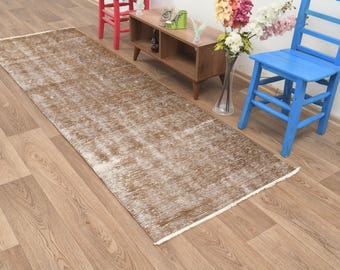 3x9 Runner Rug,3x9 Hallway Rug,3x9 Entry Rug,3x9 Kitchen Rug,Anatolian Rug,3x9 Handmade Rug,Oushak Runner Rug,Turkish Runner Rug,B-3524